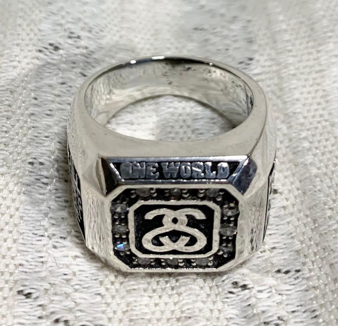 ⭐︎幻級 old stussy 25周年 シルバー925 カレッジリング サンプル