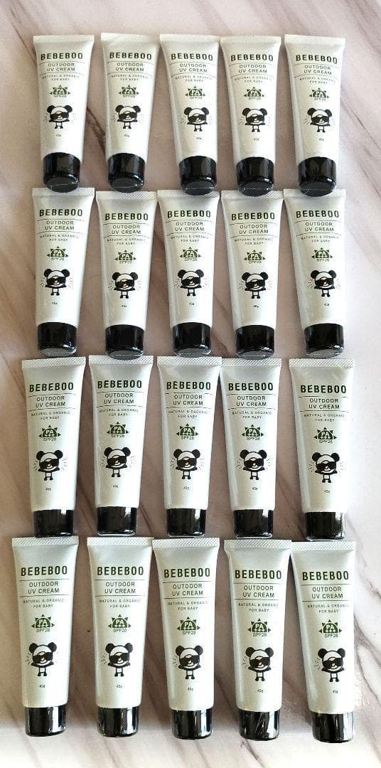 【新品】国産　BEBEBOO UVクリーム 日焼け止め　45g　20本セット