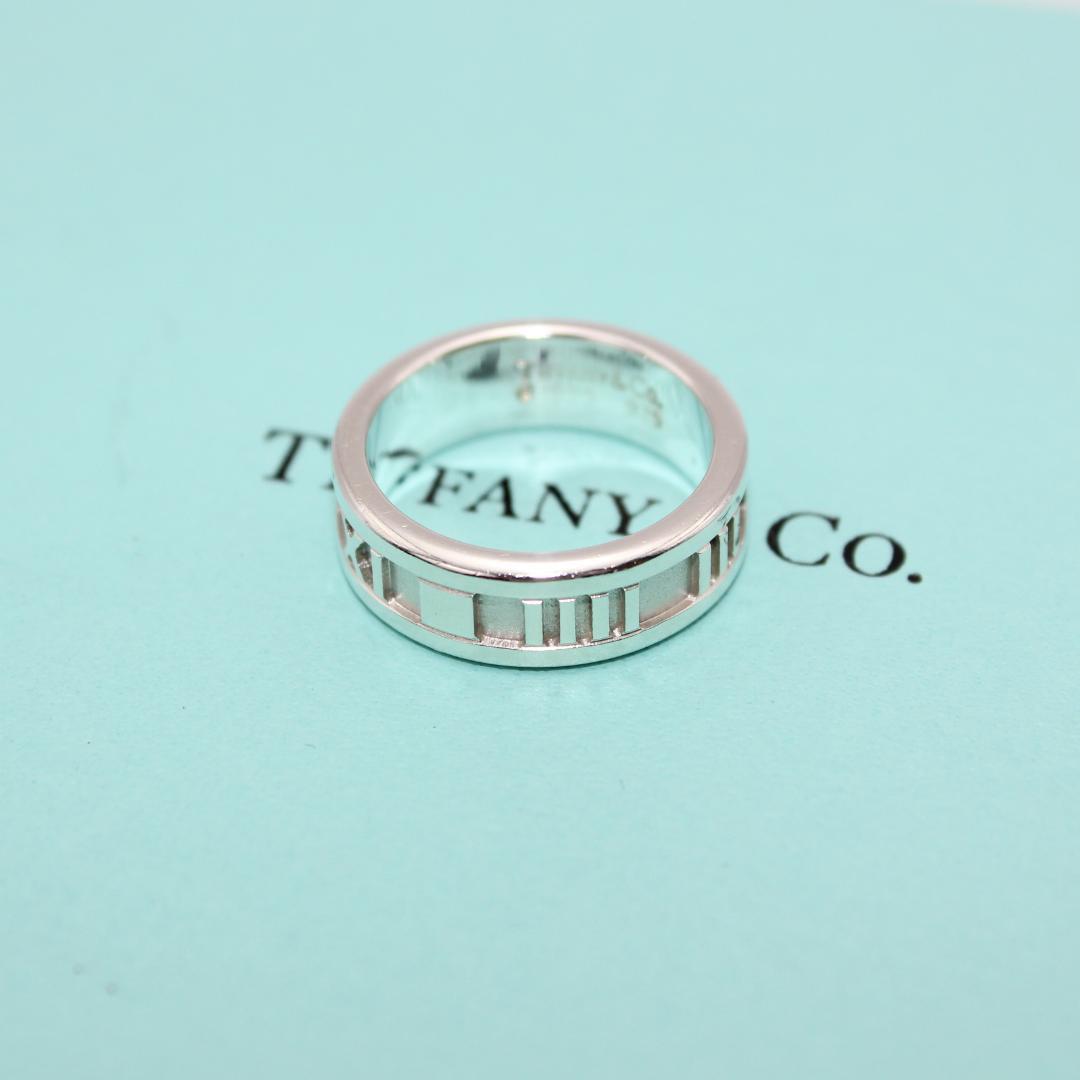 美品 Tiffany&Co. ティファニー アトラス シルバー リング指輪10号
