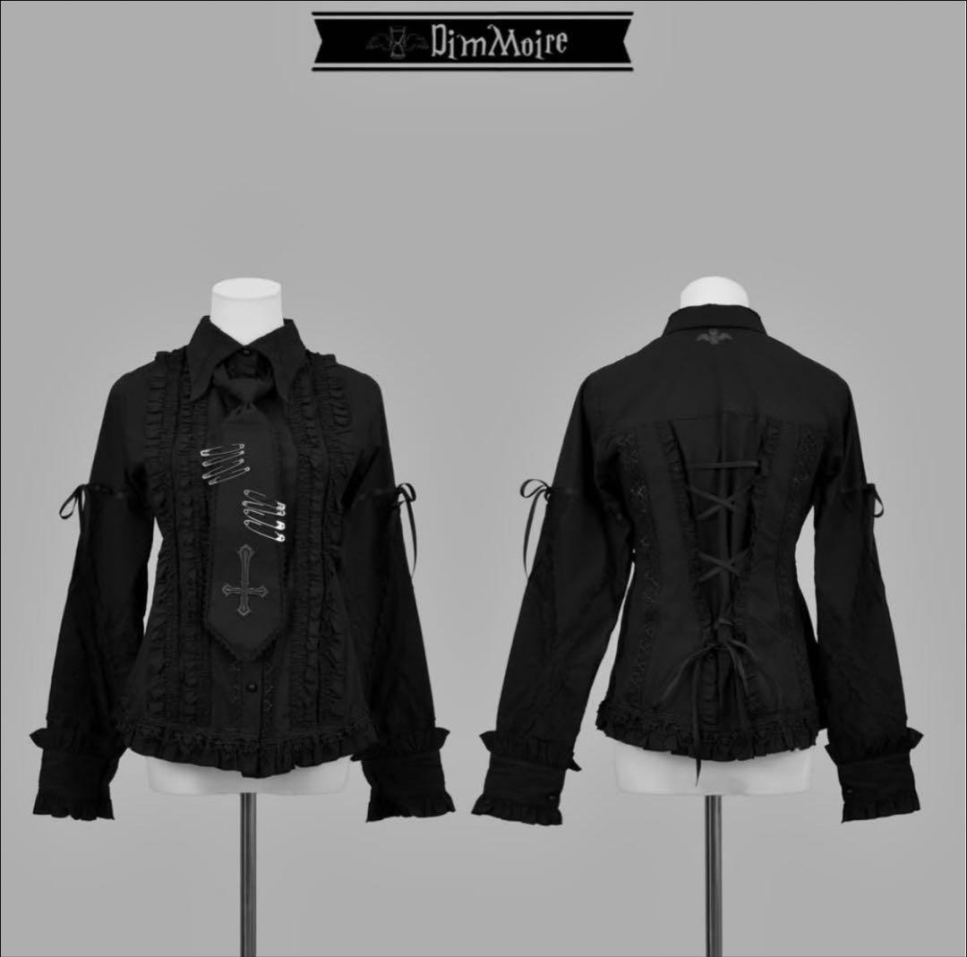 DimMoir Gothic学園ブラウス ブラック