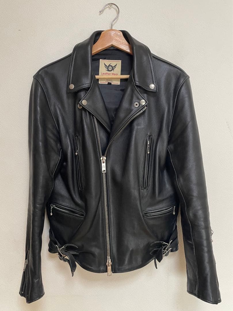 666 Leather Wear ダブルライダース Size 36