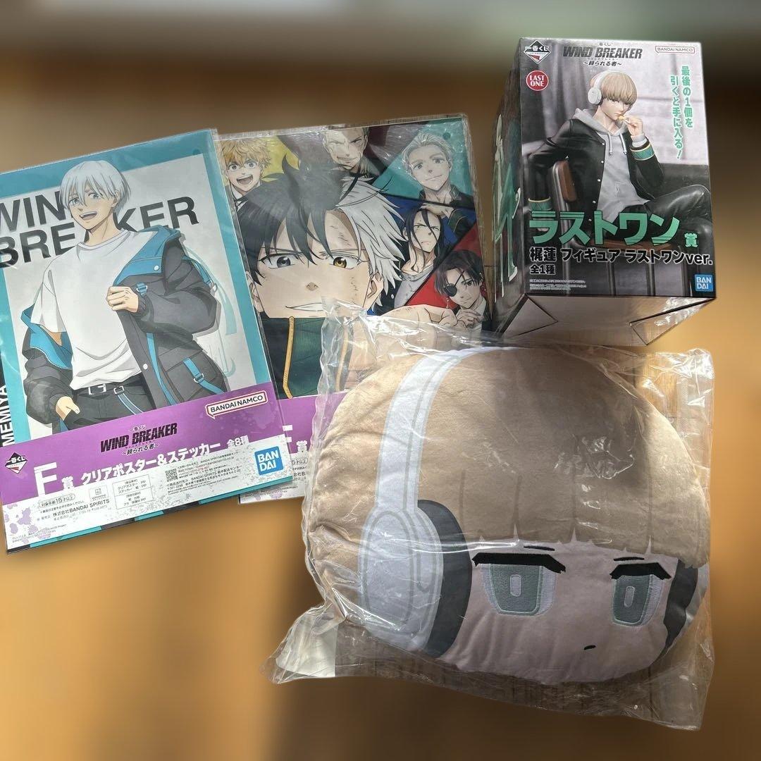 ウィンブレ　一番くじ　ラスワン　フィギュア　フェイスクッション　クリアポスター