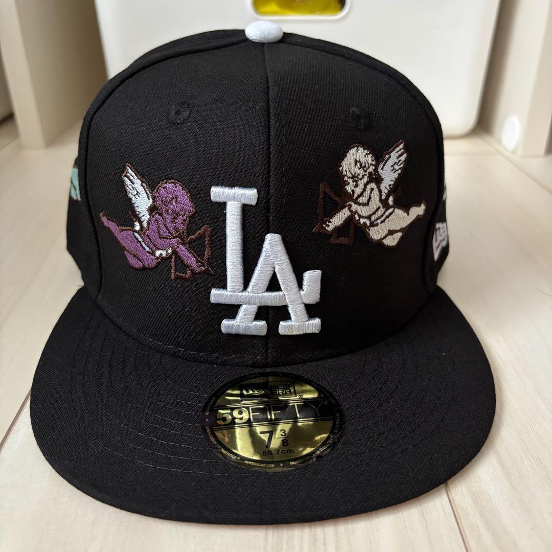 新品 未使用 ニューエラ LA エンジェル刺繍 キャップ 58、7センチ