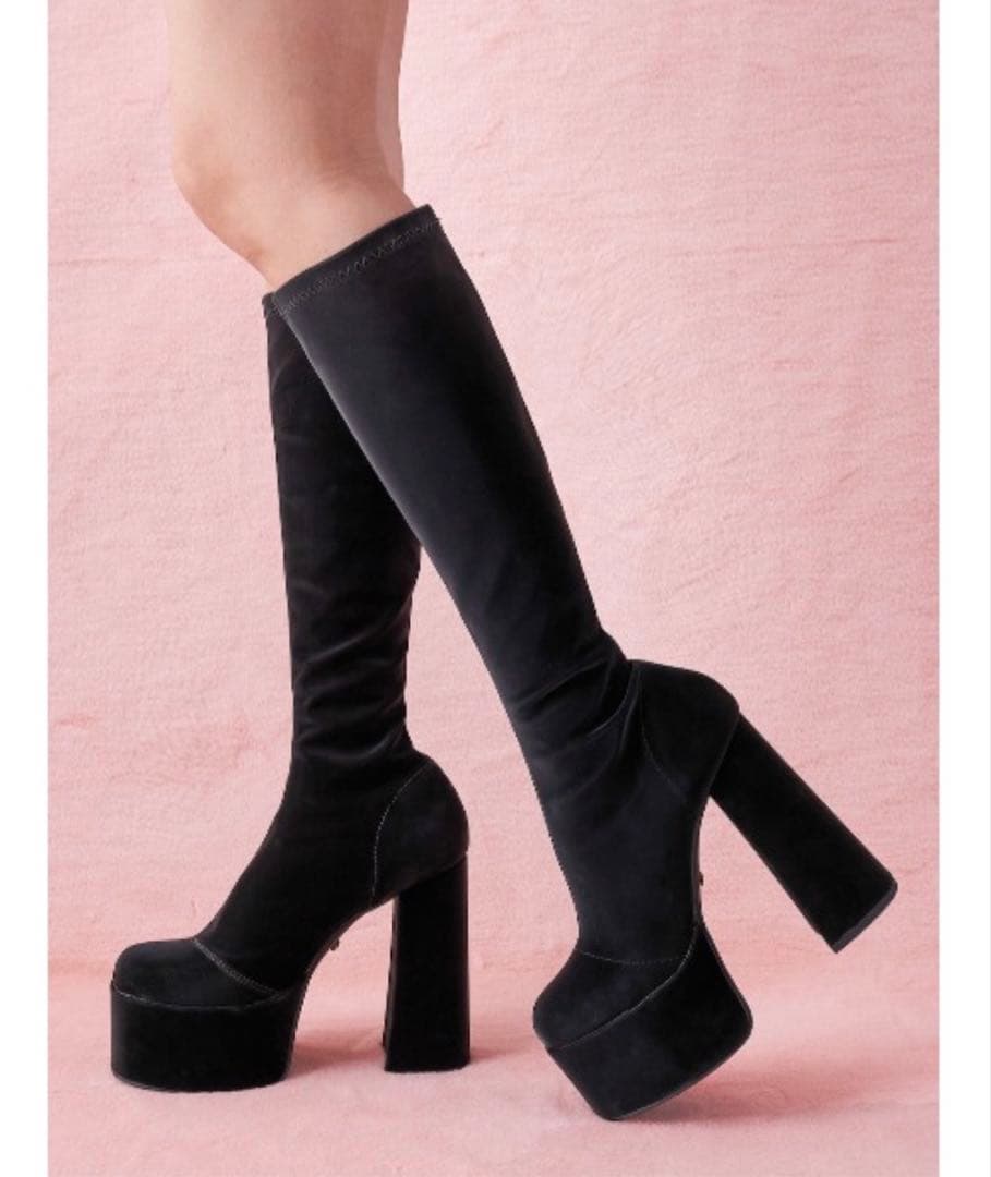 ウルトラストレッチレザーロングブーツ セール】ウルトラストレッチレザーロングブーツ（ブーツ）｜Darich