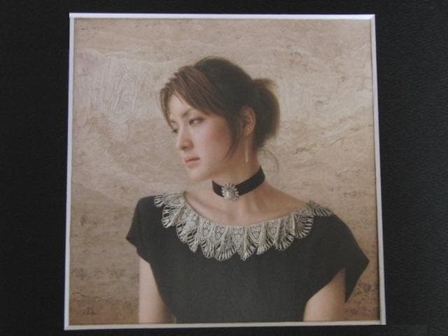 島村信之、【ロジェ】、希少な額装用画集画、新品高級額 額装付、状態良好