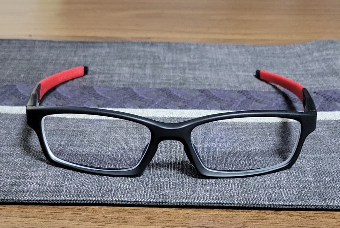 Oakley スポーツメガネ ブラック/レッド