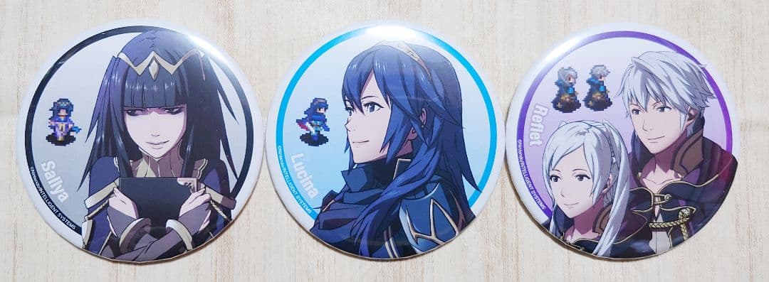 星*様 FE覚醒 ルキナ サーリャ ルフレ 缶バッジセット