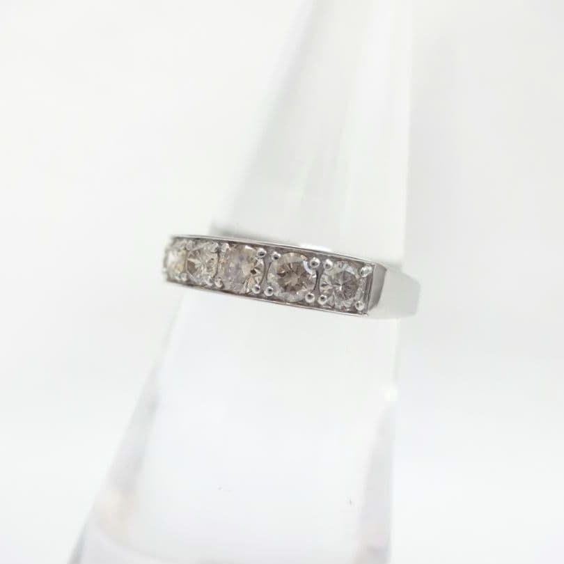 【澤田様】1.00ct　ダイヤモンド　ストレート　ハーフエタニティリングプラチナ