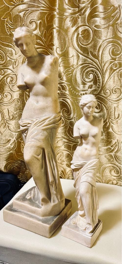 ☆非常に美しいミロのヴィーナス古典的な女性像の彫刻2体セット☆