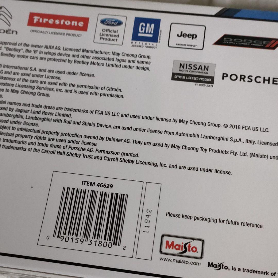 《ミニカー》★Maisto『Shelby Series One』1/18