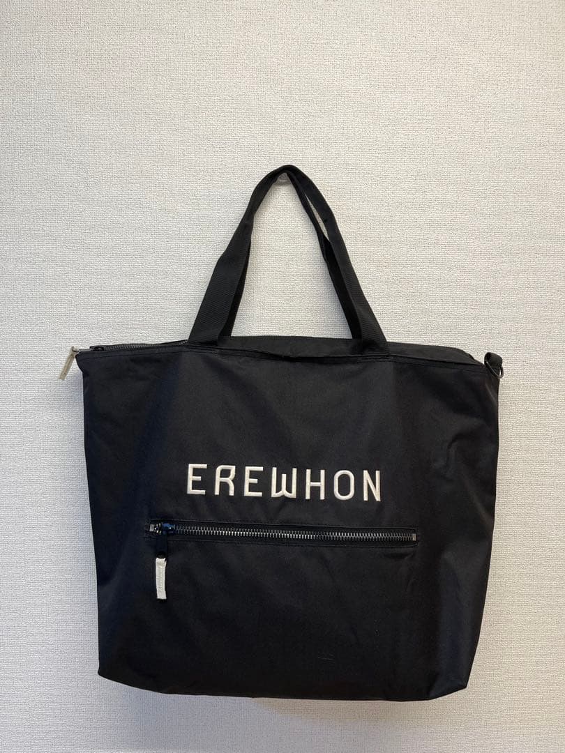 EREWHON ブラック エコバッグ 美品 EREWHON エレフォン ECO BAG エコバッグ : INSTORE インストア - 通販