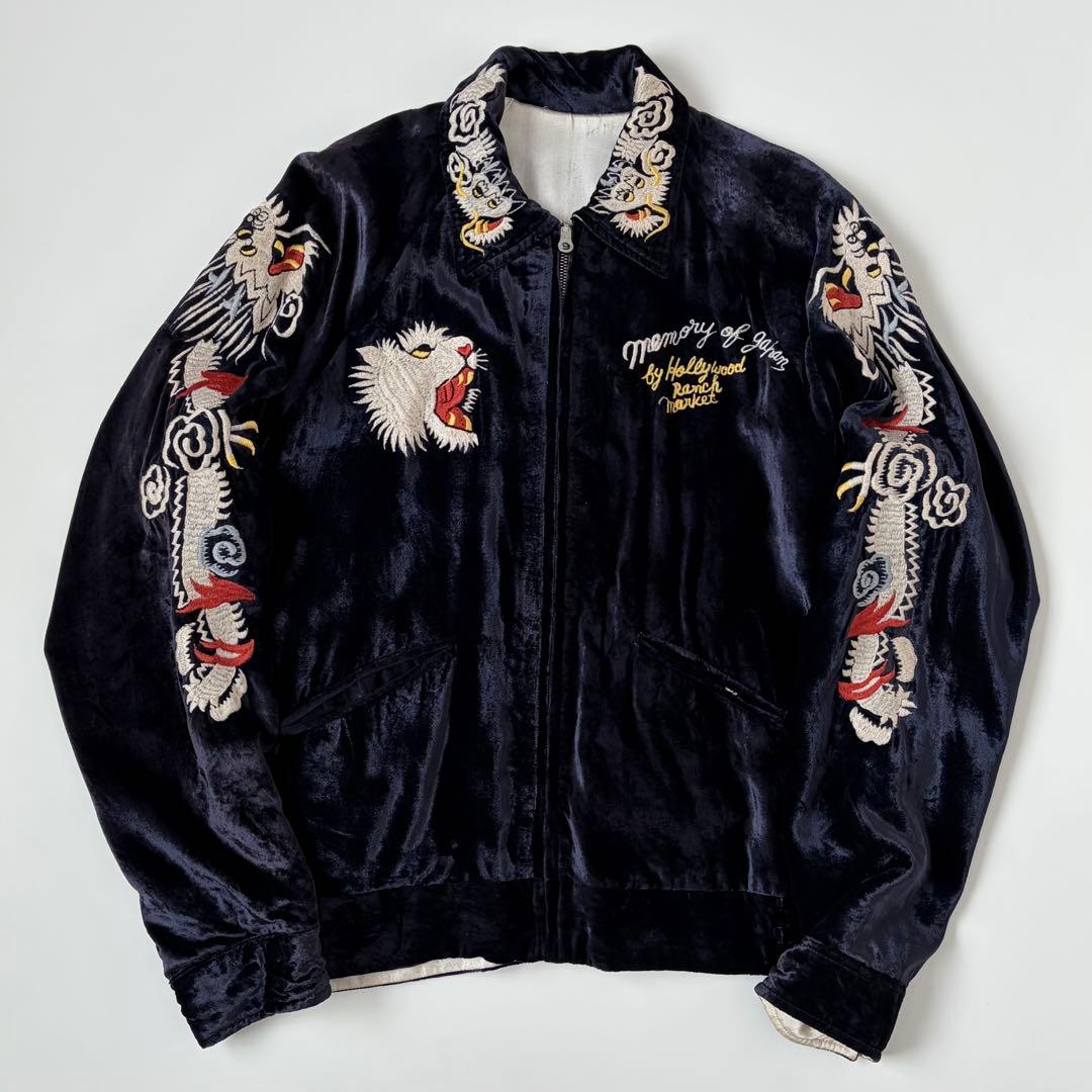 白*田様 ハリウッドランチマーケット 白虎タイガー&ドラゴン&イーグル 別珍 ス