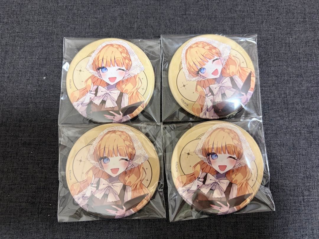 魔法少女ノ魔女裁判 佐伯ミリア 江ノ島コラボカフェ 缶バッジ 4個