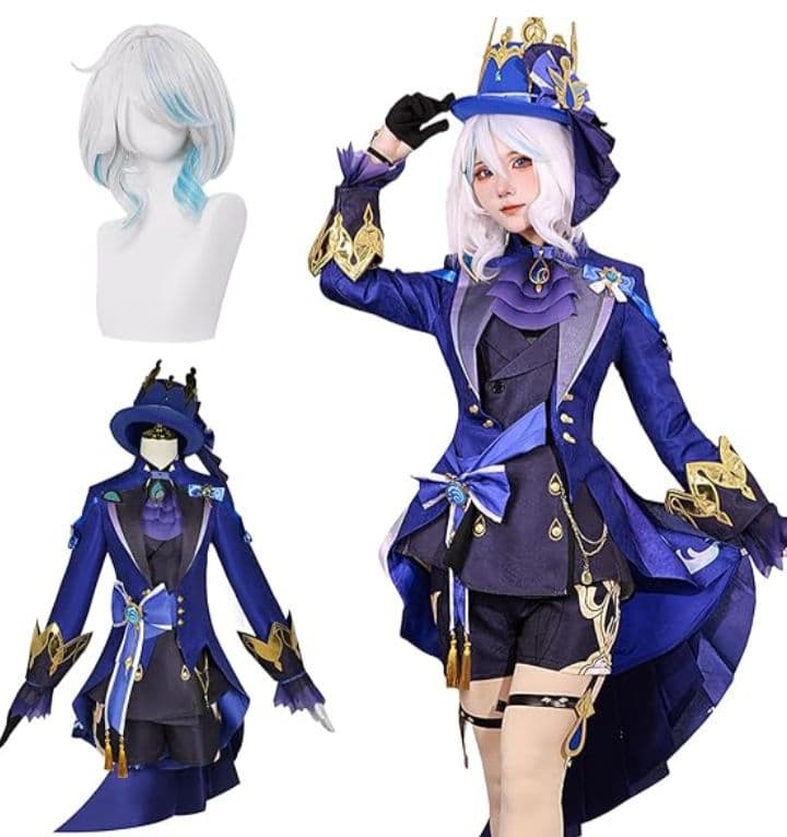 コスプレ衣装｜黒フリーナ（ウィッグ付き）