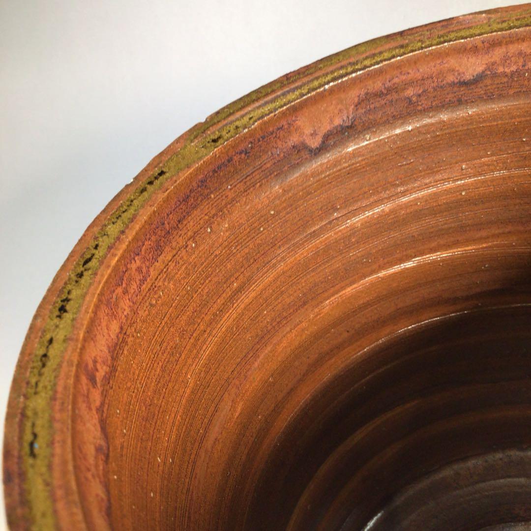 M778 水指 『越州五智窯 木村隆造』『一重口水指』 共箱 茶道具