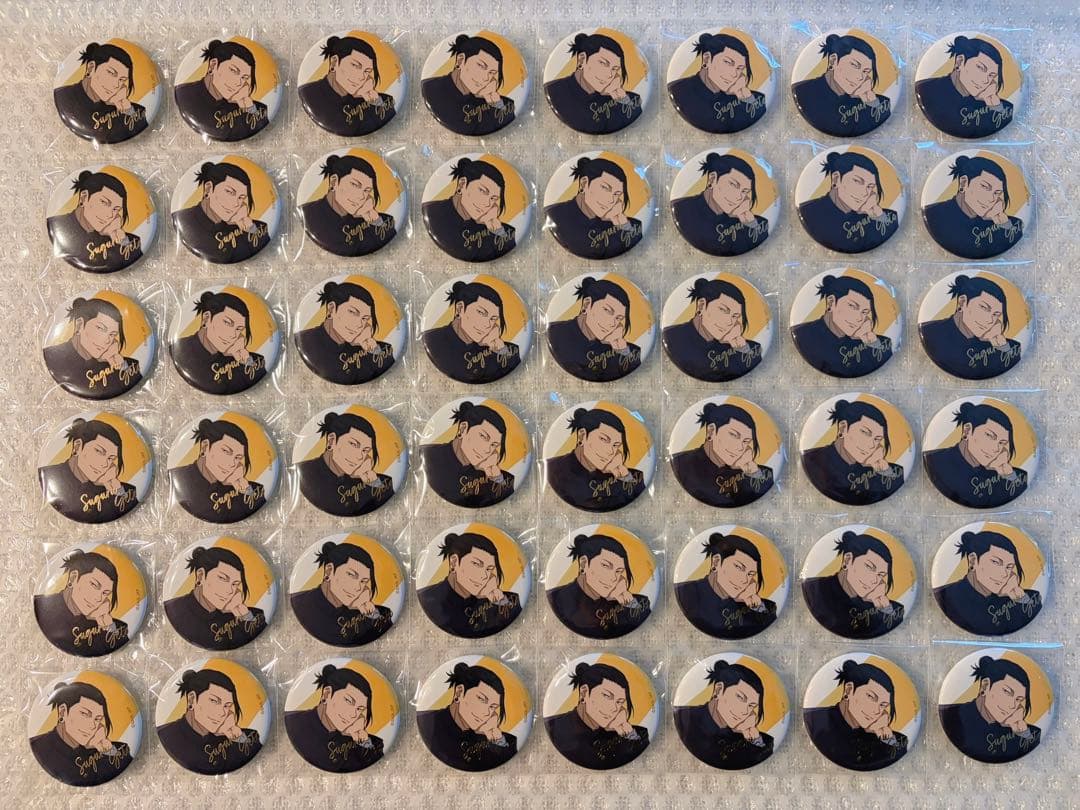 夏油傑　缶バッジ　プラザ　箔押し　48個