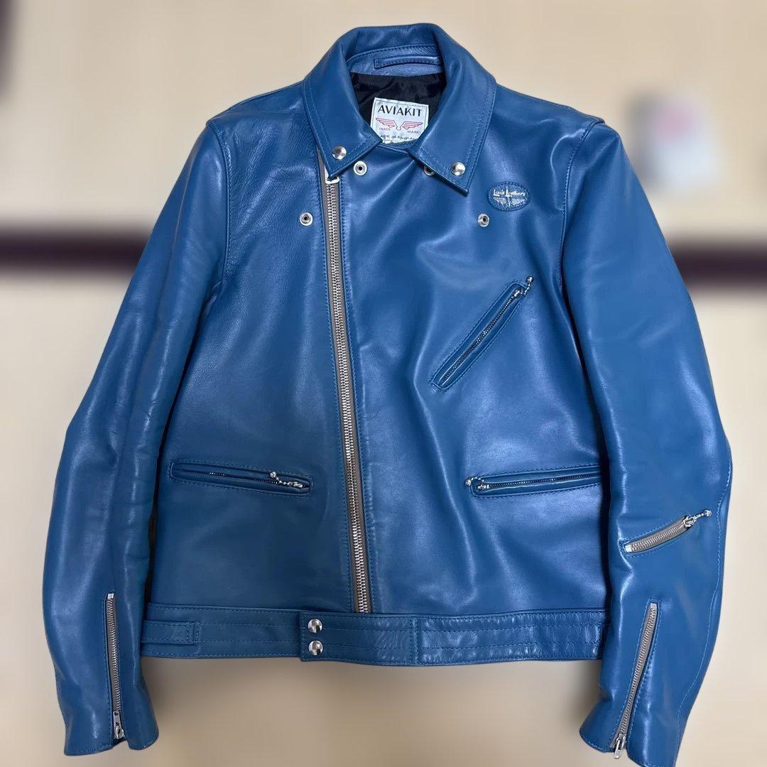 ルイスレザーズ 441T/サイクロン(40) ホースハイド ビンテージターコイズ