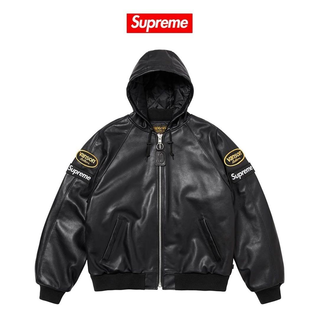ジャケット・アウター supreme vanson hooded work leather jkt 210.jpg