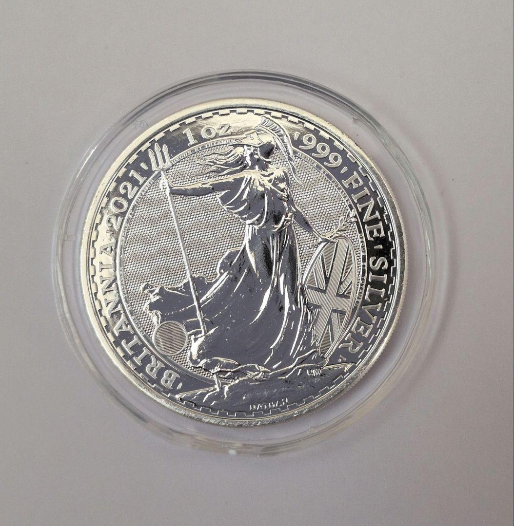 2021年　イギリス・ブリタニア銀貨1オンス 2021年 イギリス・ブリタニア銀貨1オンス 1枚 - メルカリ