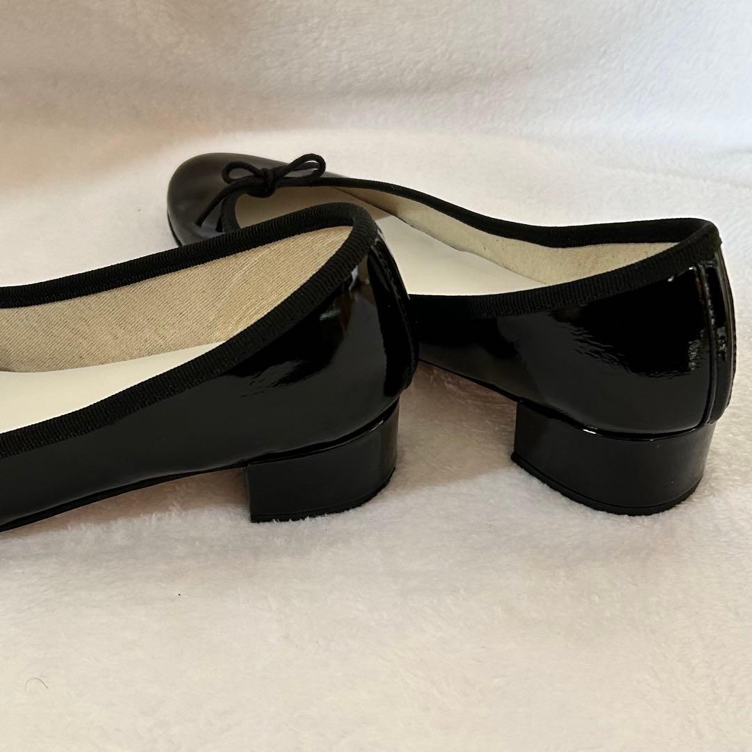 美品✨レペット エナメル ブラック37.5（23.5cm）