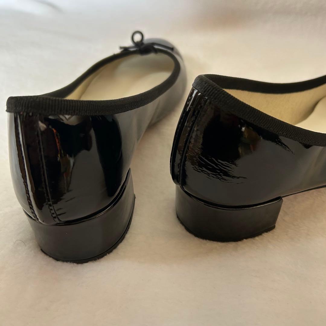 美品✨レペット エナメル ブラック37.5（23.5cm）