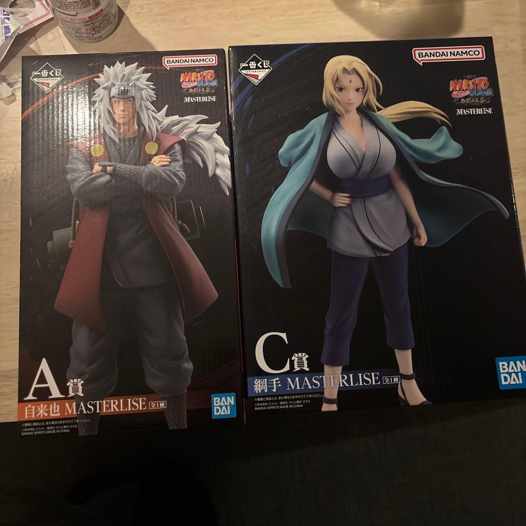 一番くじ　伝説の三忍　NARUTO MASTERLISE 自来也 綱手セット