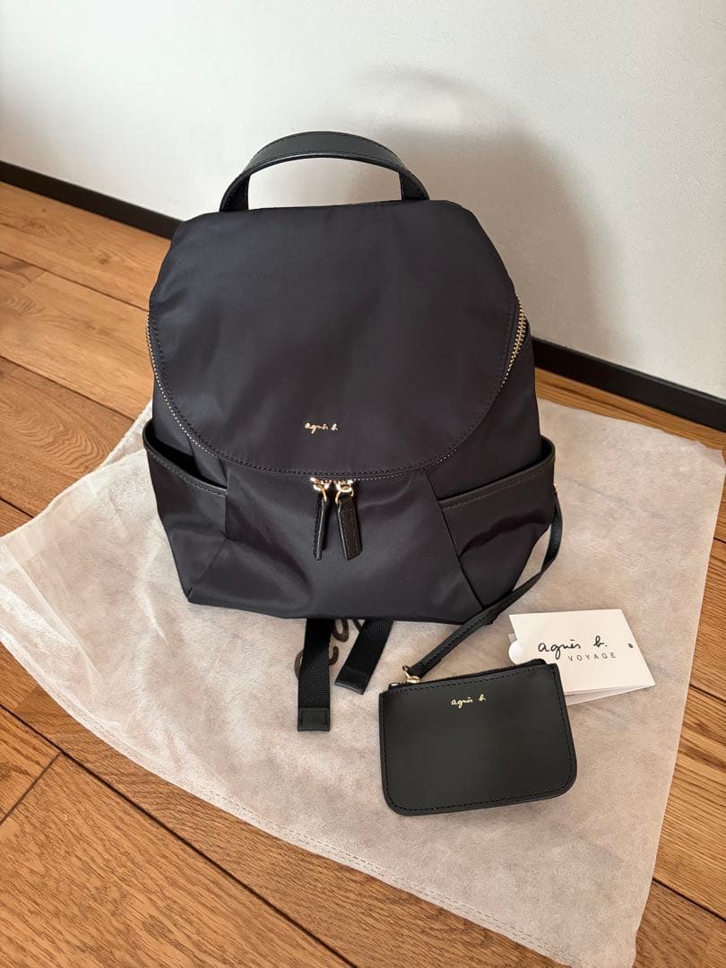 agnès b. ブラックリュック・バックパック