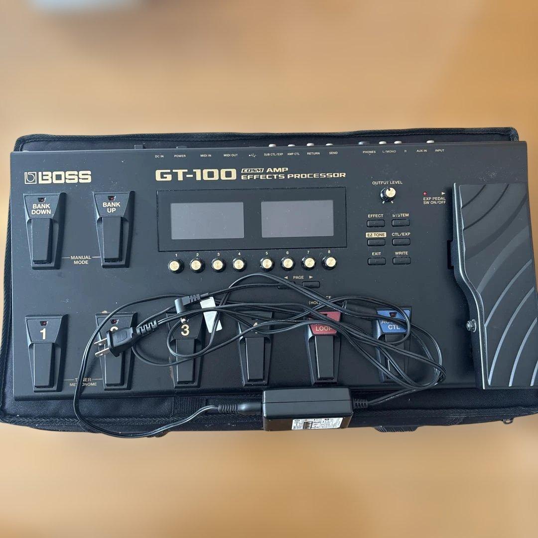 BOSS gt-100 マルチエフェクター SKBセミハードケース 付き