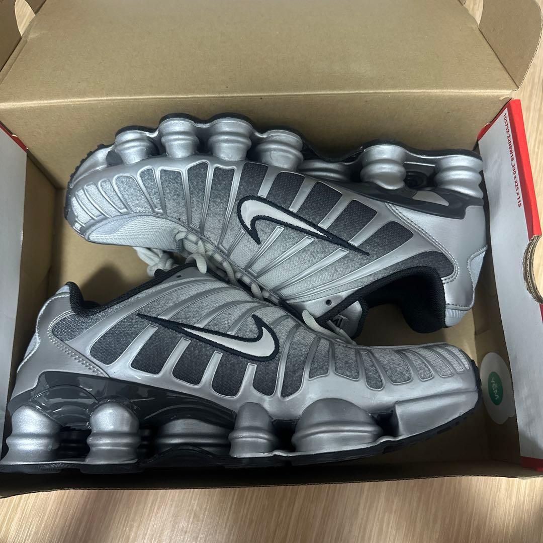 NIKE Shox TL ショックス IH4466‑095 美品 シルバー - メルカリ