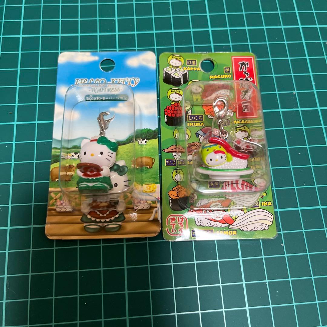 d*7様 ご当地キティ　ファスナーマスコット　びっくりドンキー　かっぱ寿司　 2