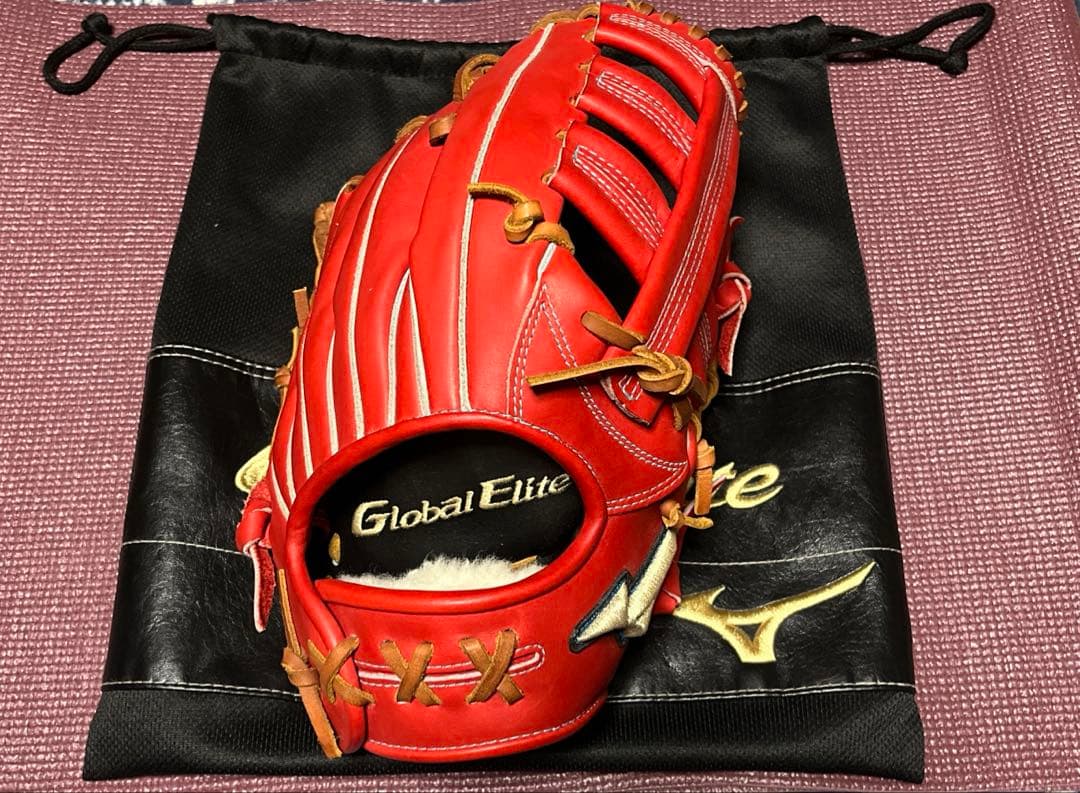 灯*ー様 ミズノ　グローバルエリート　ダイバーシティブルー　外野手用　硬式用 fujispo_m21100958w6328ge