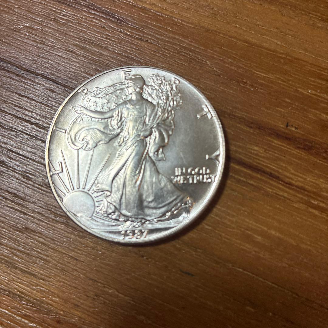 1987 Walking Liberty Silver Coin - メルカリ
