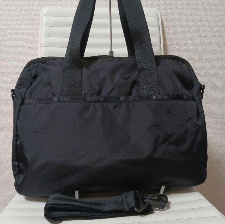 2650　レスポートサック　クラシックボストン　無地　黒　極美品