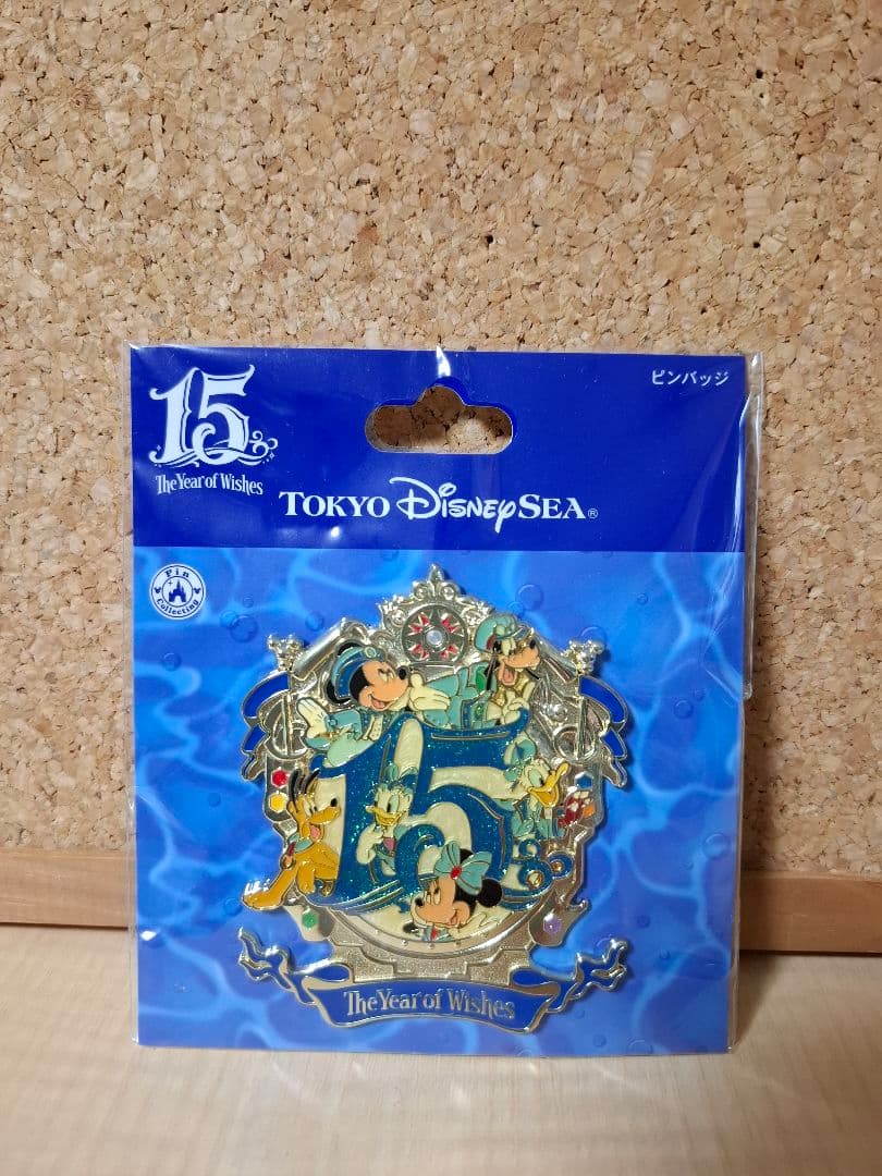東京ディズニーシー 15周年ピンバッジ - メルカリ