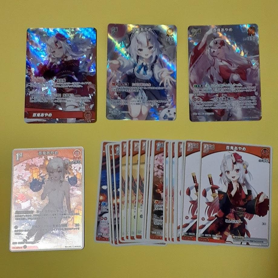 百鬼あやめ SR OSR S 他 アヤカシヴァーミリオン ホロライブ - メルカリ