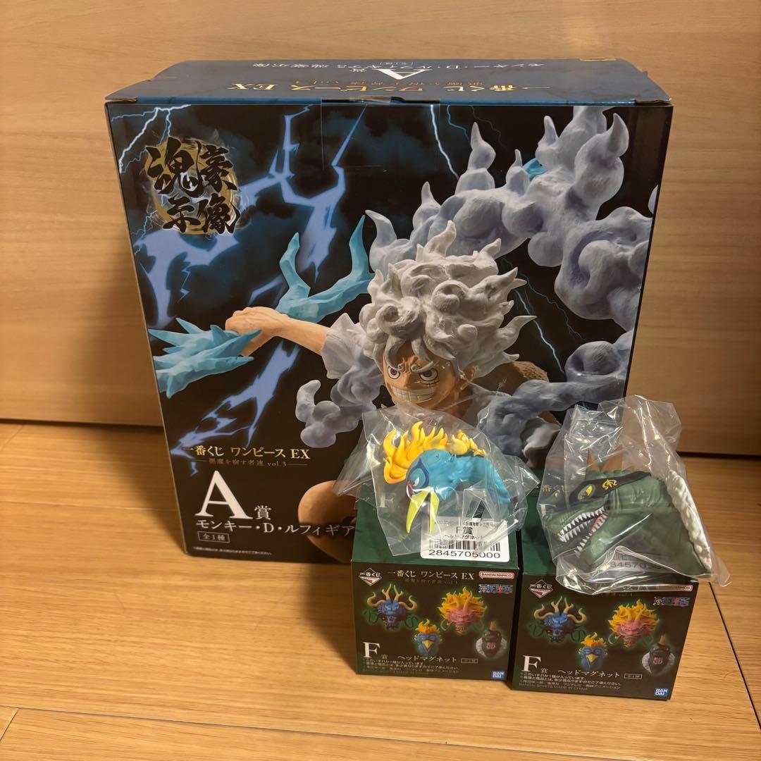 一番くじ ワンピース A賞 モンキー・D・ルフィ ギア5 魂豪示像（おまけ付き）