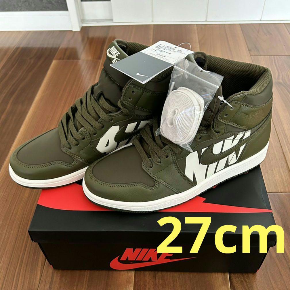 ナイキ エアジョーダン 1 レトロ HIGH OG olive canvasl