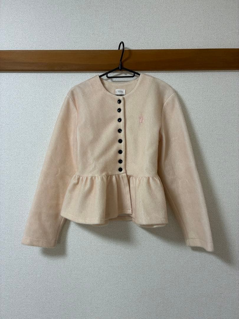 bibiy】ペプラムカーディガン - メルカリ
