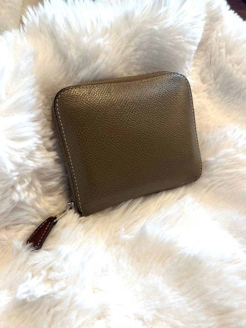 ((お値下げ中))エルメス　HERMES エトープ ケース HERMES エルメス カードケース Hセリエ エトープ (エトゥープ) エバー