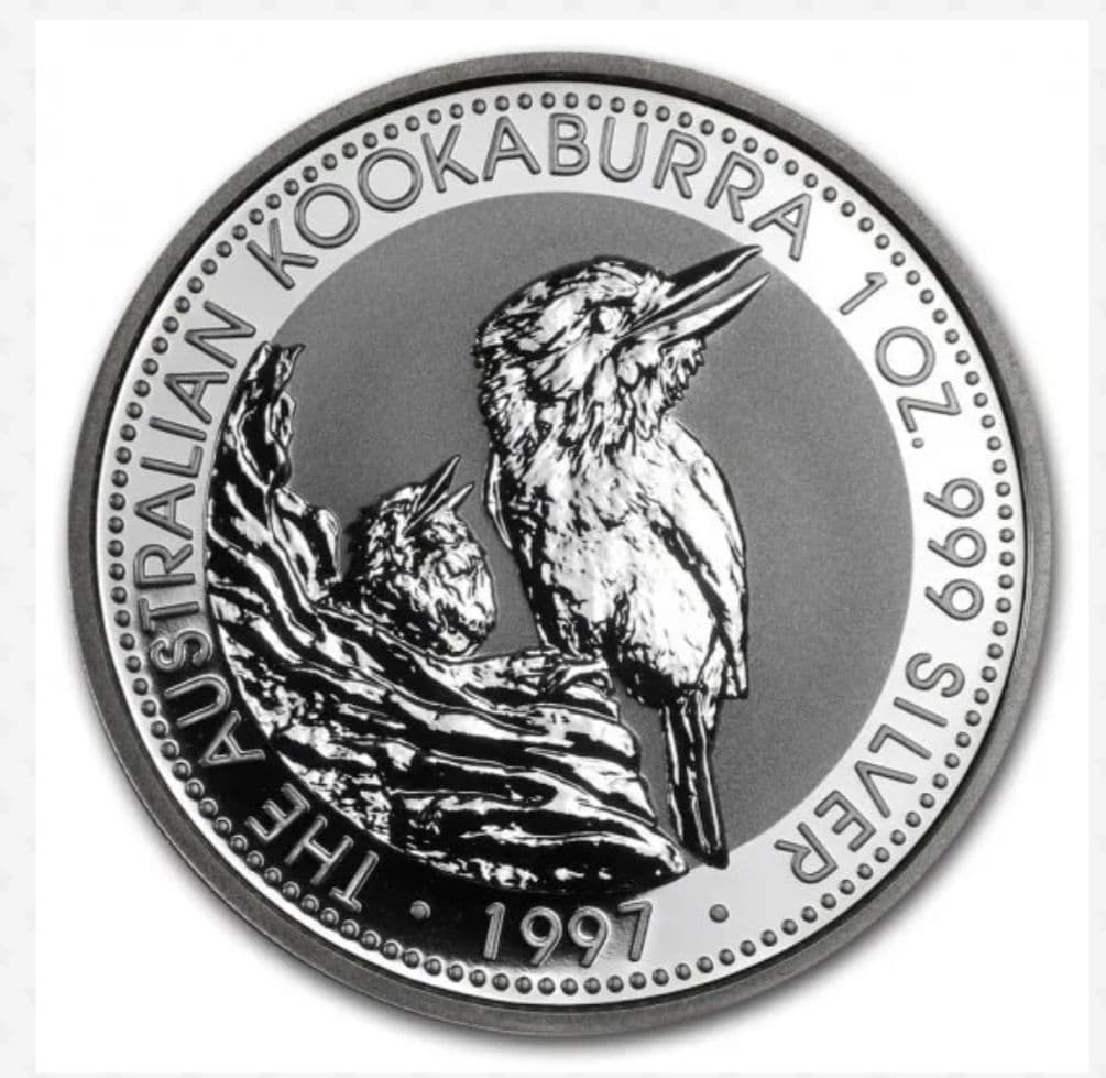 1997年 オーストラリア・ワライカワセミ 銀貨