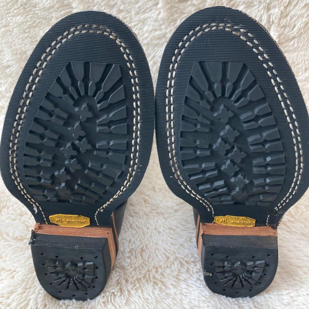 ✨希少•極美品✨ウエスコ Wesco ウエスタンブーツ 黒 4.5E 廃盤 本革