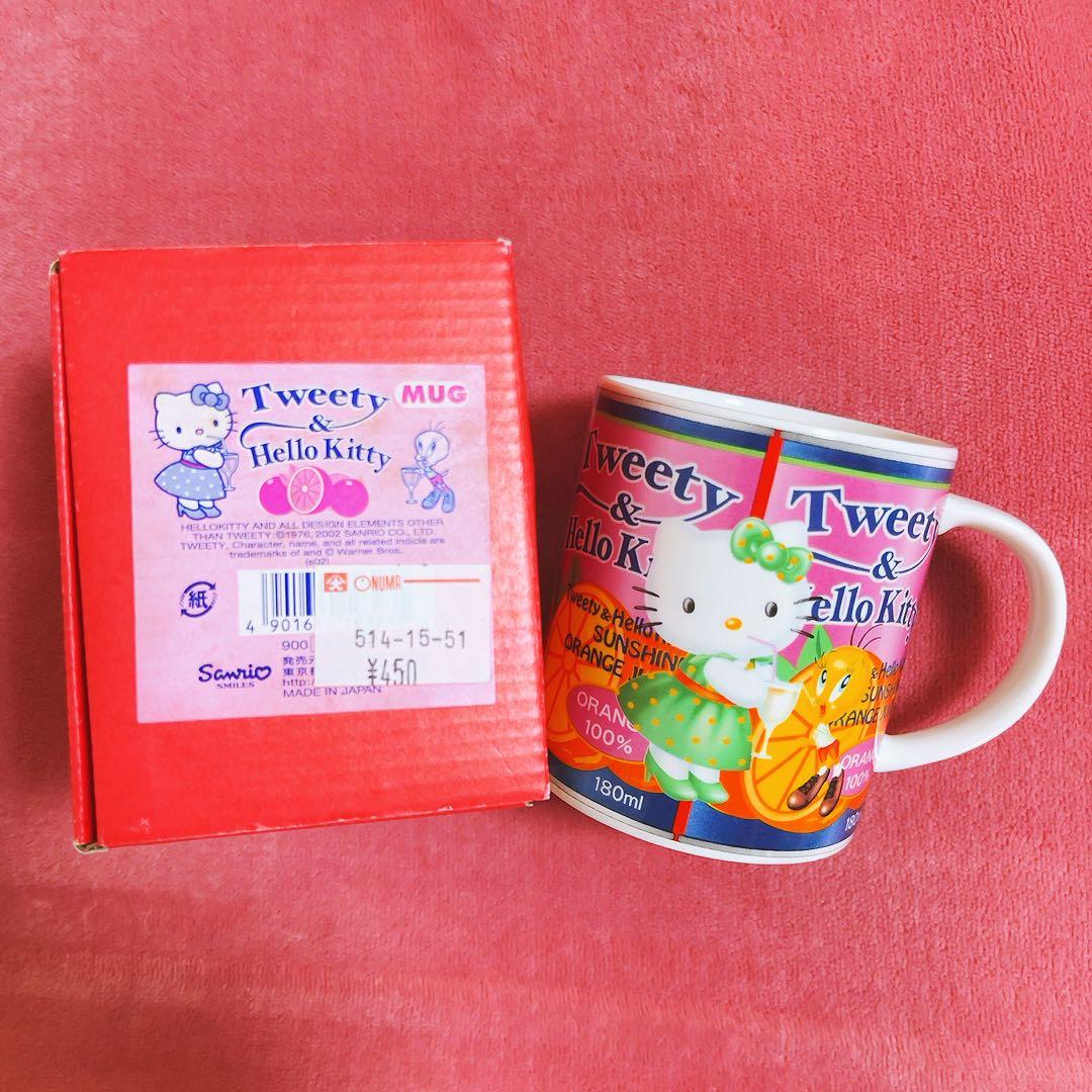 希少レア ハローキティ トゥイーティー マグカップ 2002年製 サンリオ