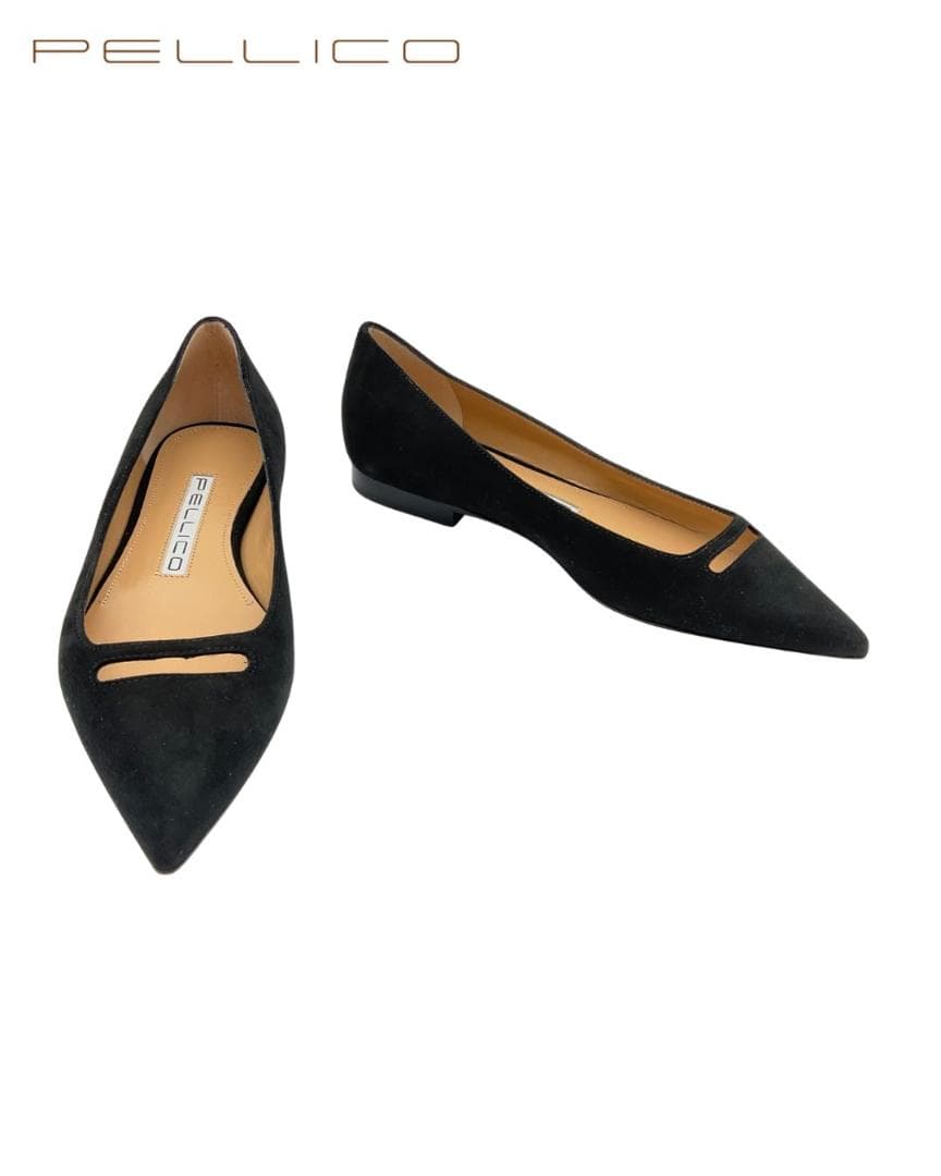 【新品】PELLICO スエードポインテッドトゥ パンプス 34