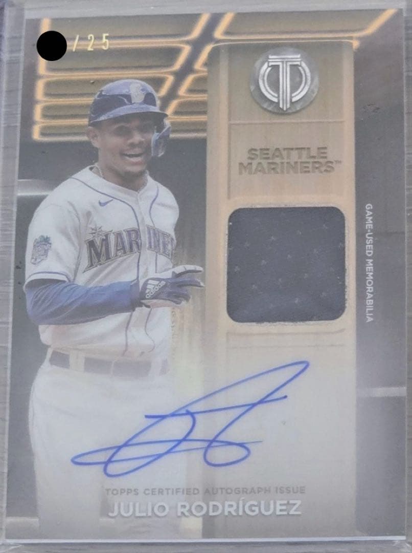 topps julio rodriguez auto patch 25枚限定 - メルカリ