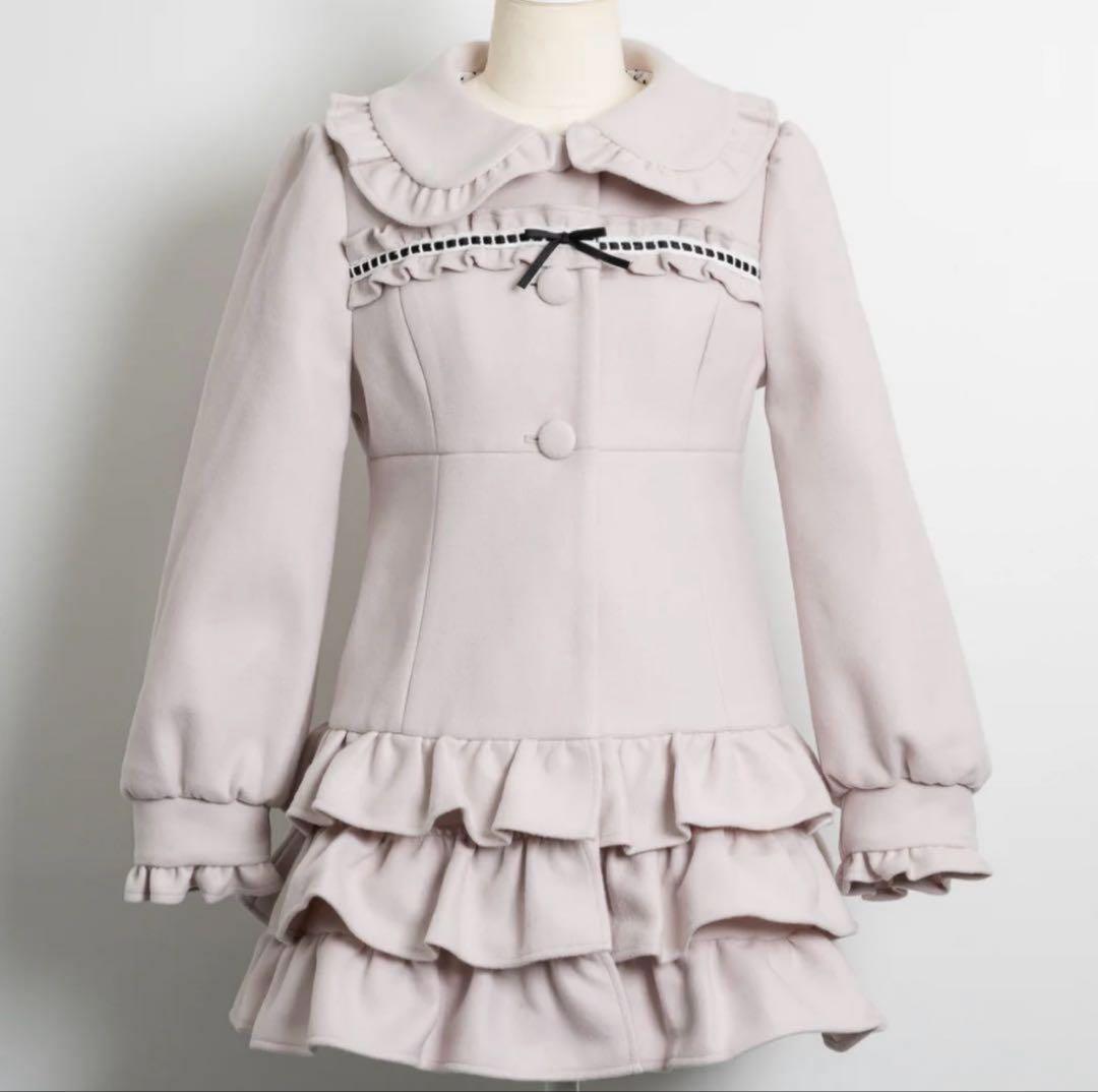 pium ピウム はしごレースティアードミニコート ぴうむ