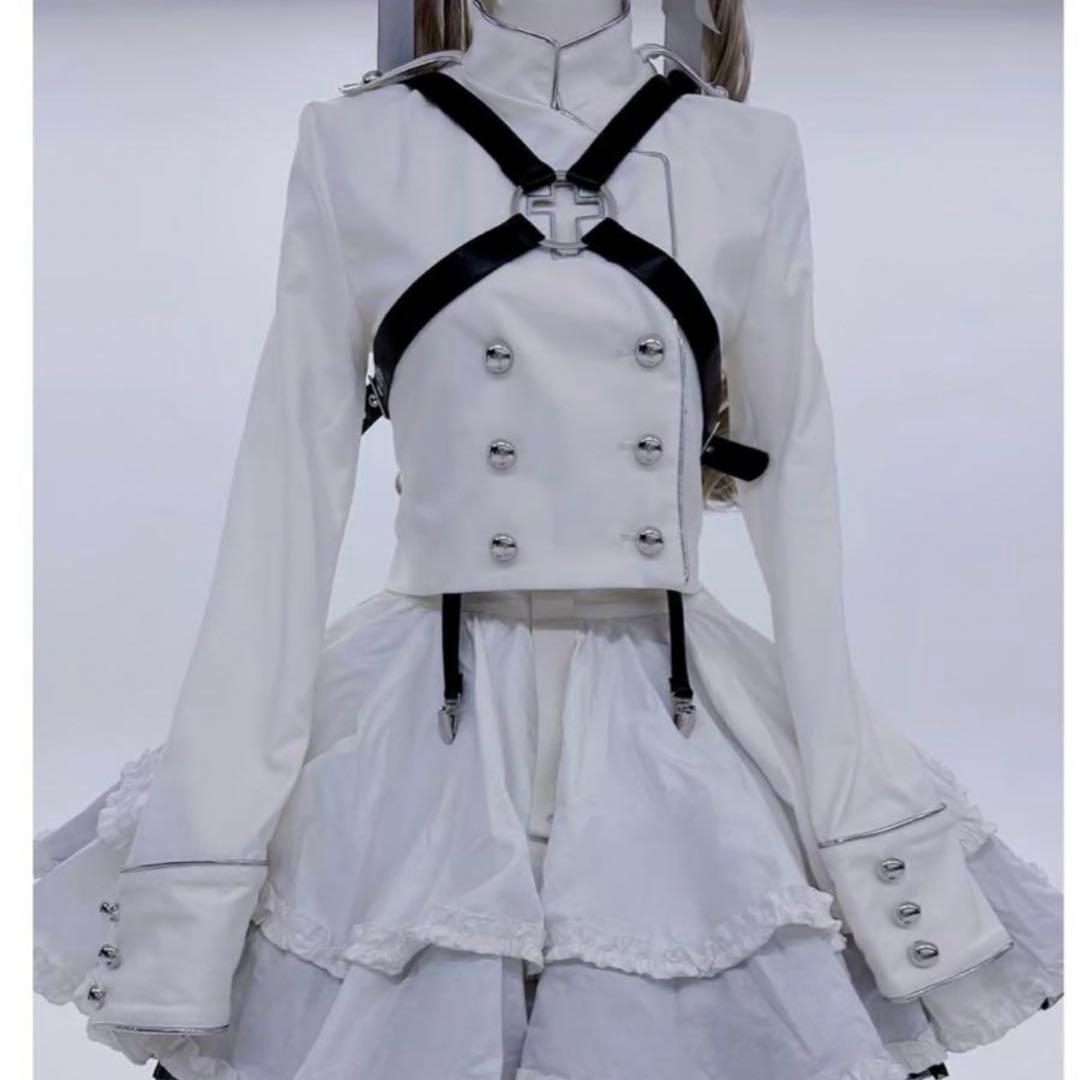 HIDOLATRAL THEODOL 拘束十字架軍服ジャケット WHITE - トップス新品