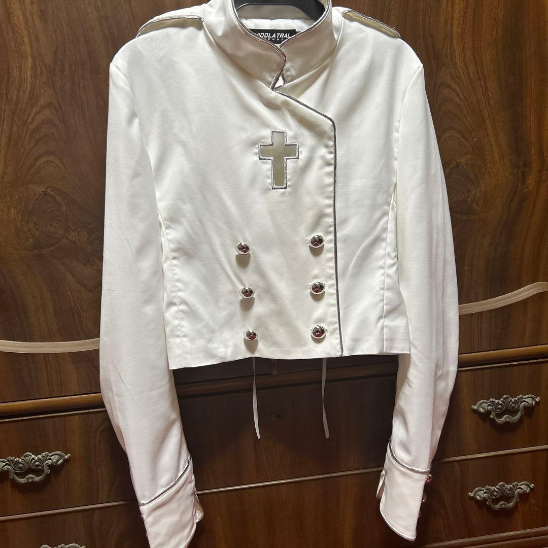 HIDOLATRAL THEODOL 拘束十字架軍服ジャケット WHITE - トップス新品