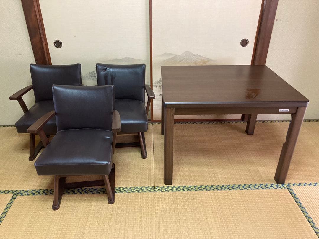 ⭐️値下⭐️福岡初 人感センサー付こたつ こたつテーブル ダイニングこたつ 引取限定