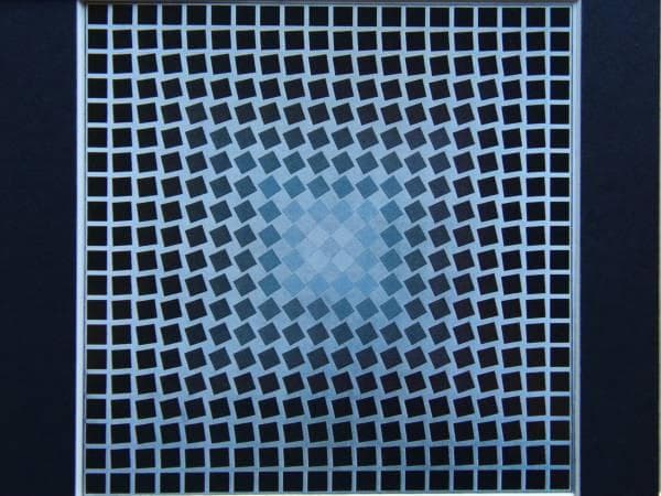 Victor Vasarely、CTA103A、希少画集画、新品額装付
