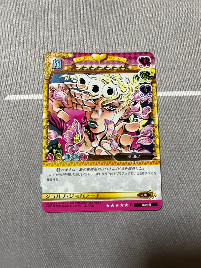 ジョジョ　ABC ジョルノ・ジョバァーナ　J-554 R